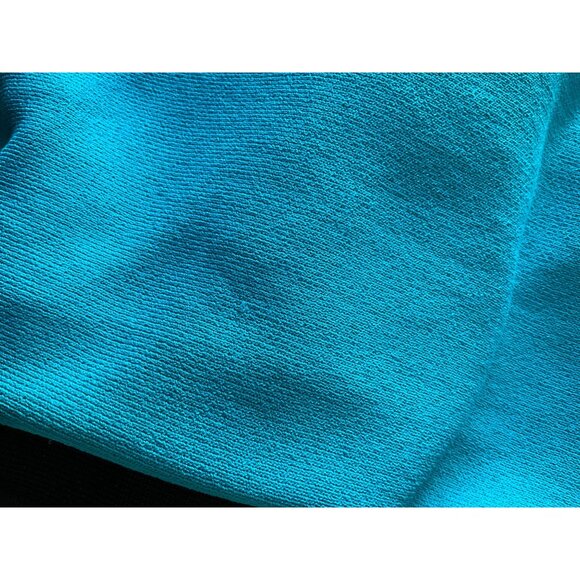 Chico's V-neck Tank top Cool Crepe SL Knit Turquoise Blue size 1 Medium - Picture 4 of 5